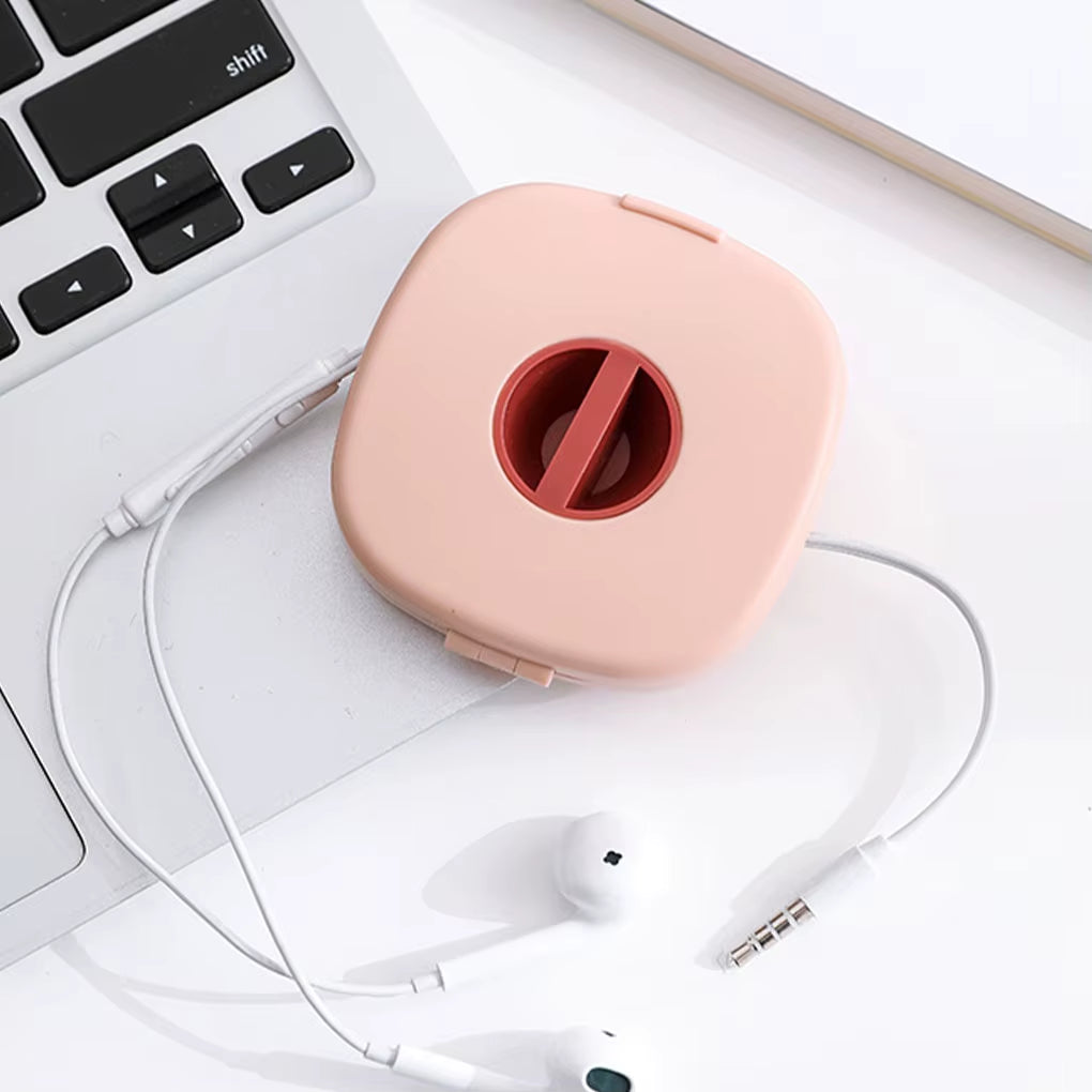 Cable Winder Organizer - Rotating Round USB Cord Reel, Phone Stand – image 6