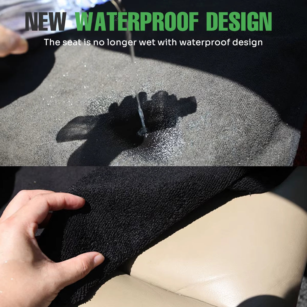 Universal Car Seat Towel Cover - Waterproof Non-Slip Front & Rear Seat Protector