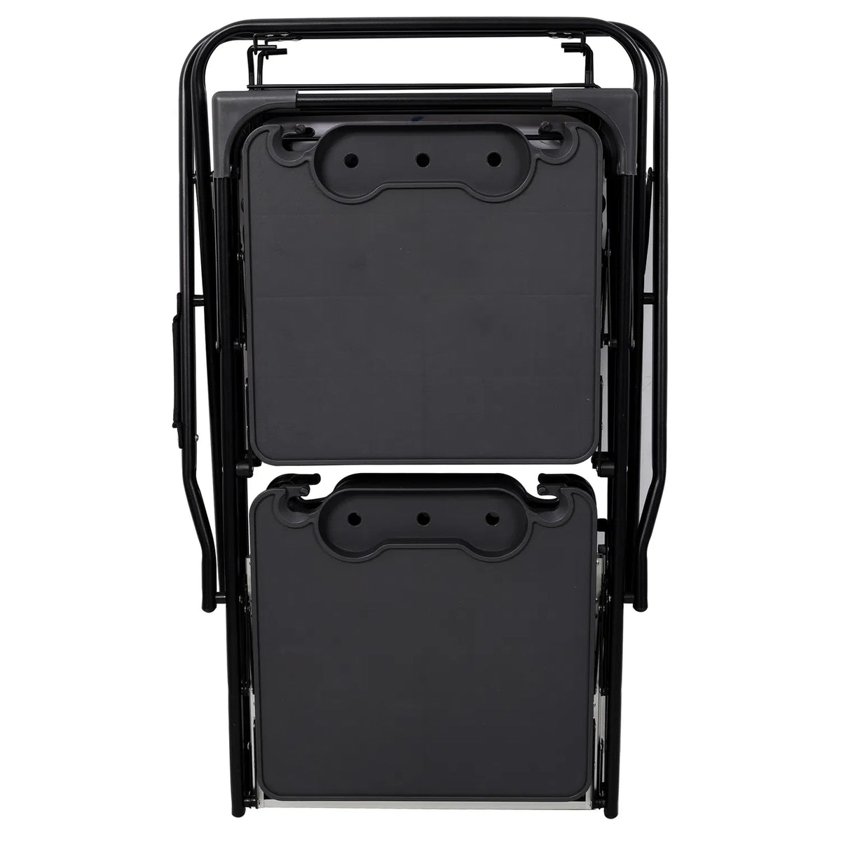 Folding Camp Kitchen Prep Station with Side Shelves and Storage Rack – image 11