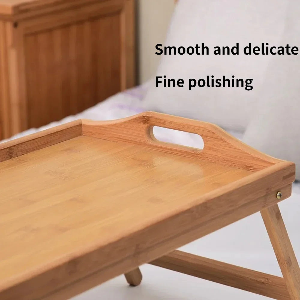 Bamboo Bed Tray Table – Foldable Laptop & Breakfast Tray – image 5
