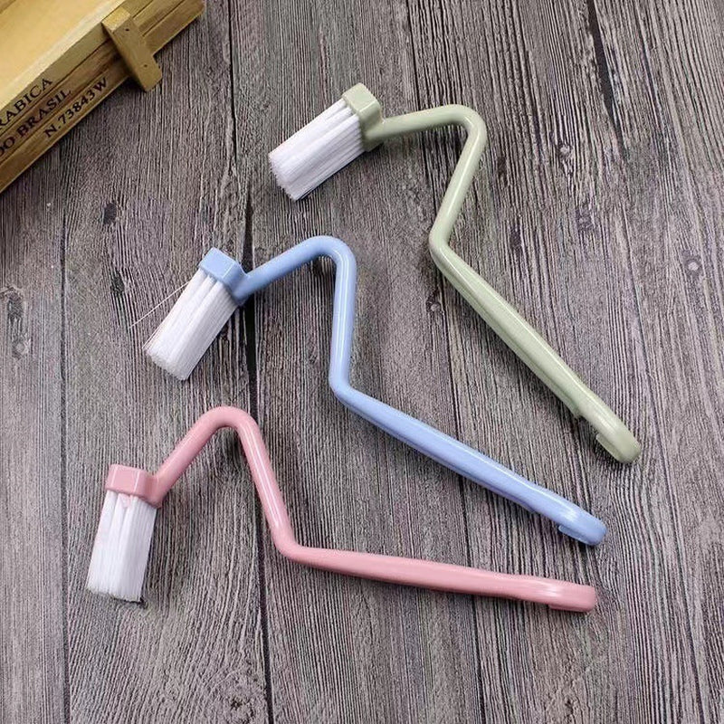 Toilet Rim Brush Curved Long Handle Under-Rim Cleaner – image 5