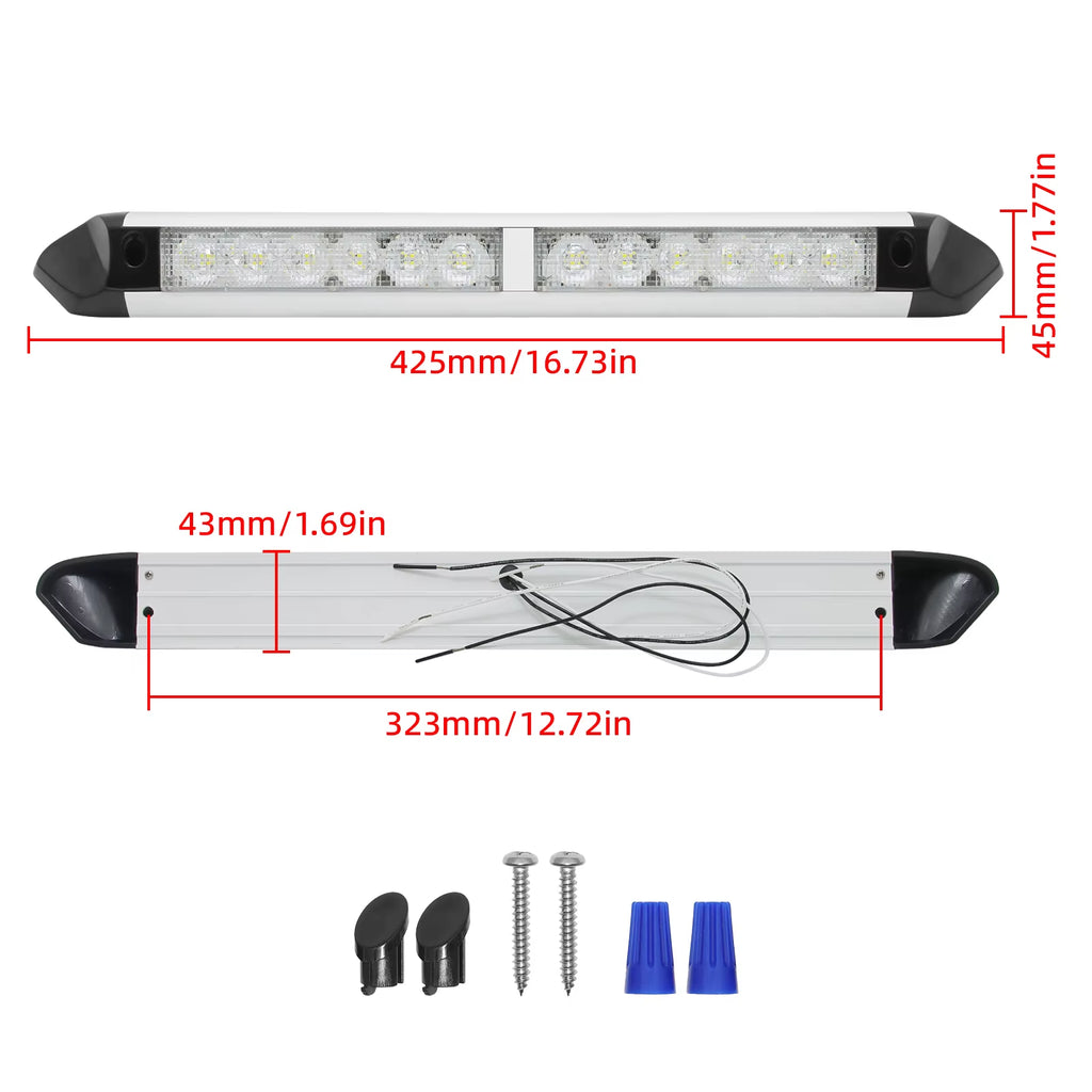 RV Awning Light Bar 12 LED, 12-24V Waterproof Exterior Camper Light – image 6