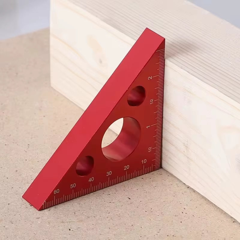Aluminum Pocket Square - Right Angle Woodworking Layout Ruler – image 2