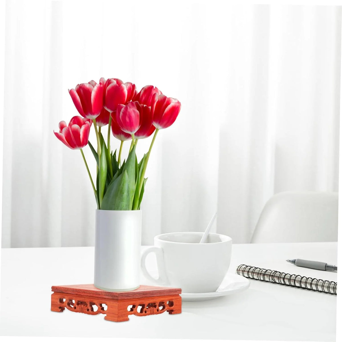 Wooden Display Stand - Round Riser Base for Vases and Decor – image 3