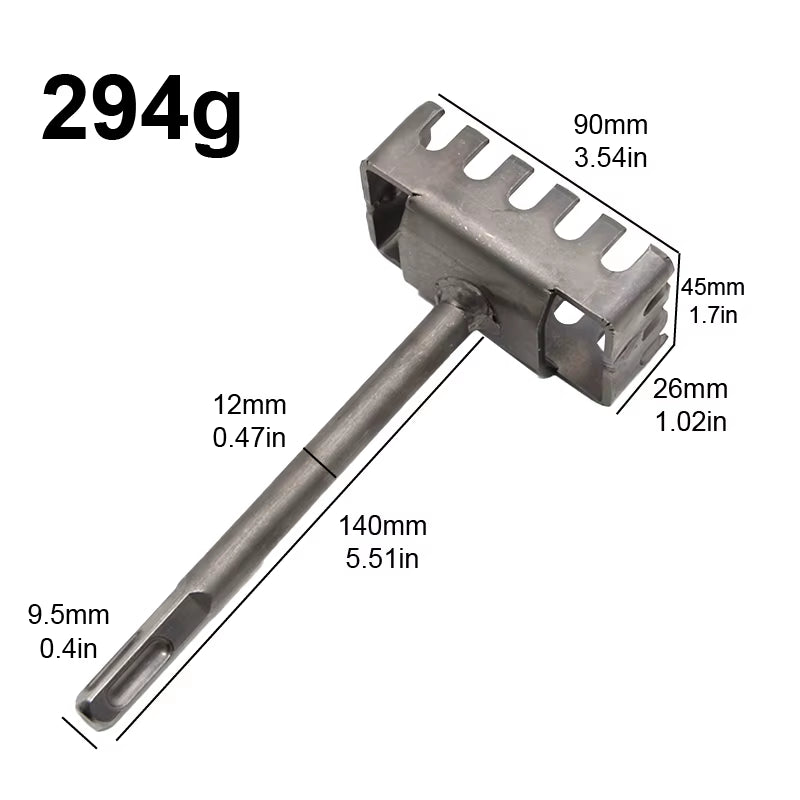 Square Hole Wall Opener - Electric Hammer Drill Bit for Outlet Box & Socket Installation