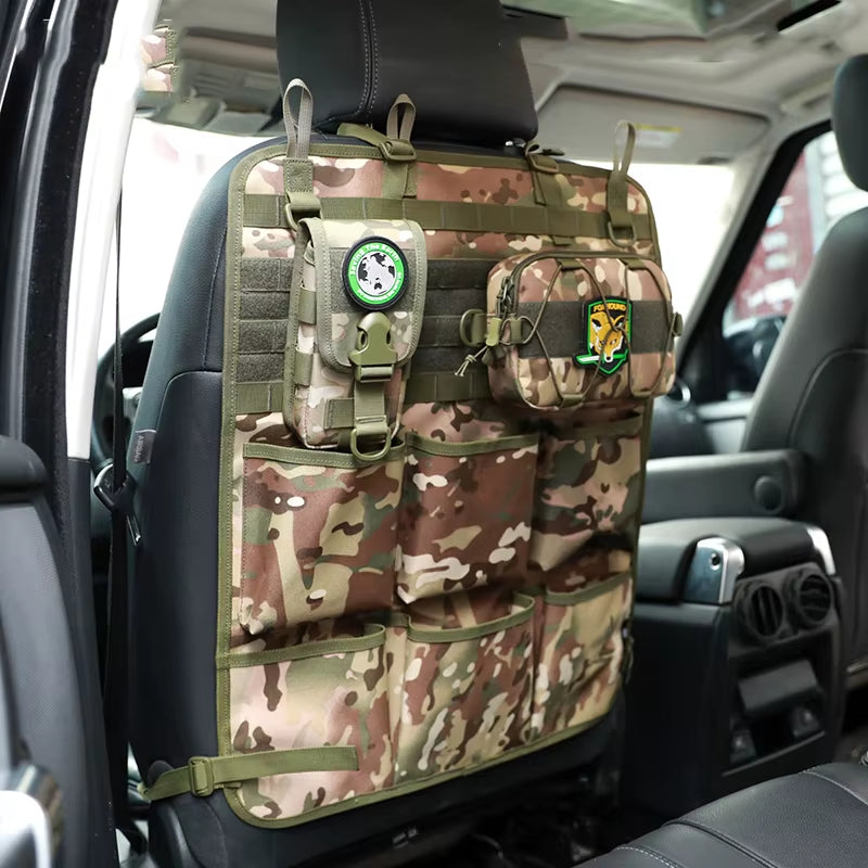 Trucker Camo MOLLE Seat Back Organizer, 600D Waterproof Hanging Bag – image 2