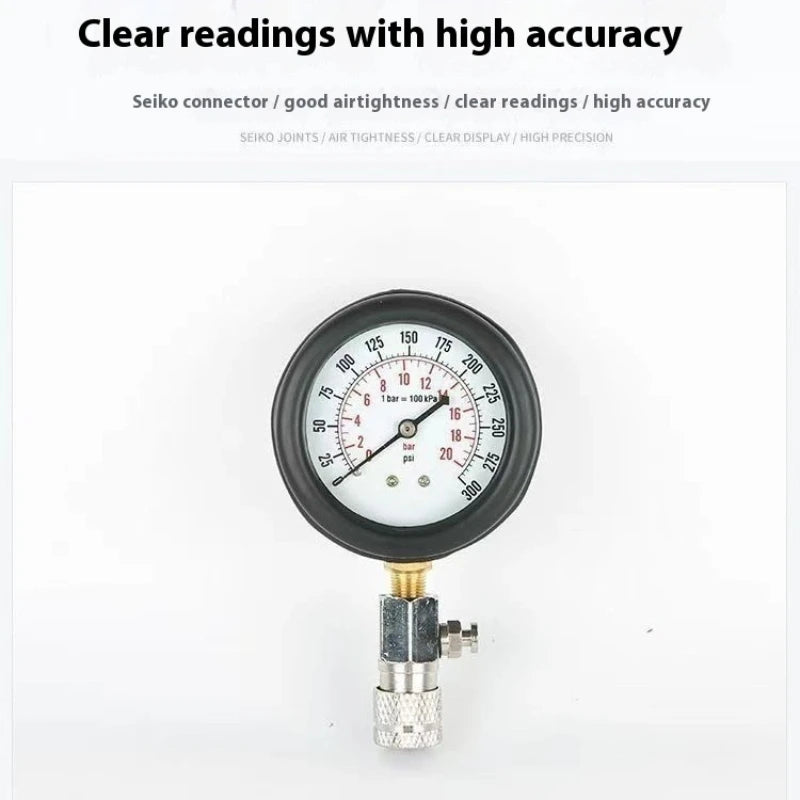 Engine Compression Tester Kit 0–300 PSI with 4 Adapters – image 7