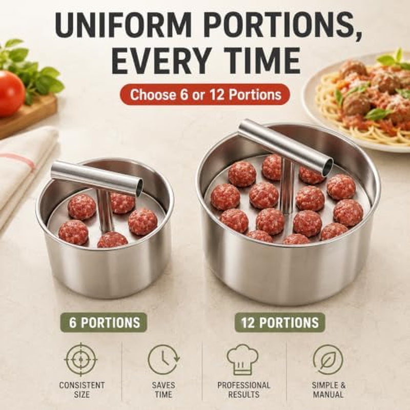 Meatball Maker, Stainless Steel Meatball Press Tool – image 4