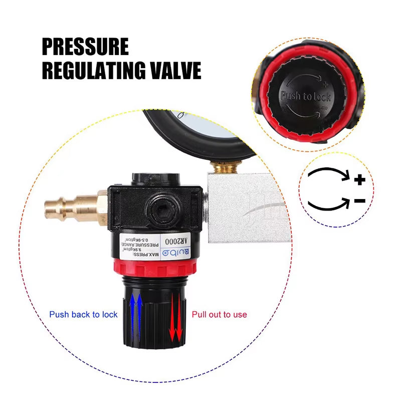 Cylinder Leak Down Tester – Dual Gauge Engine Leakage Kit – image 6