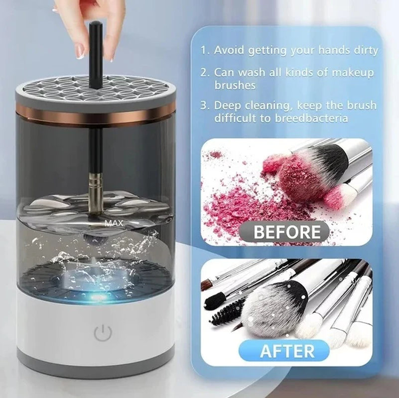 Makeup Brush Cleaner, Electric USB Spinning Brush Dryer – image 2
