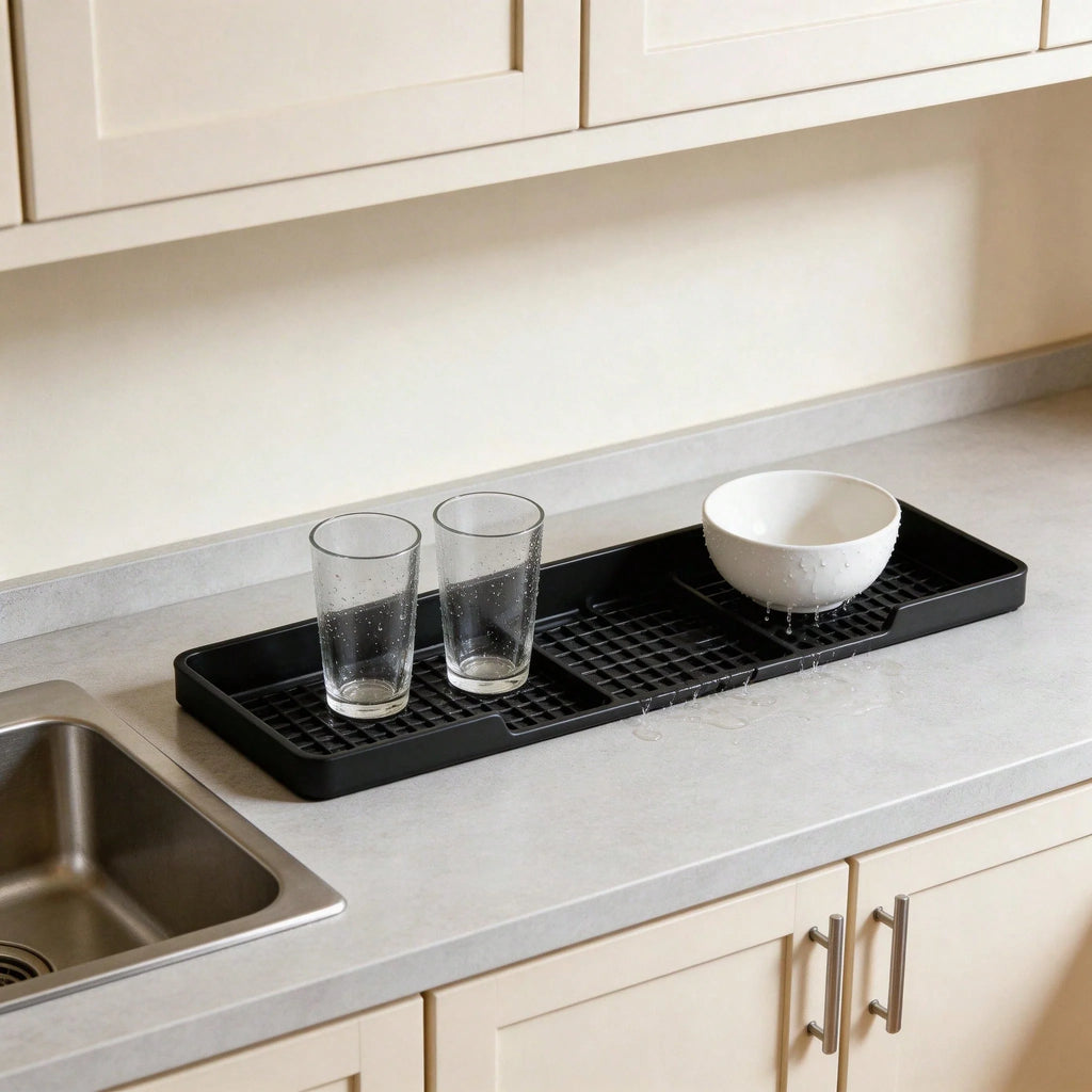 Stove Back Shelf, 30 in Heat-Resistant Silicone Spice Rack – image 7