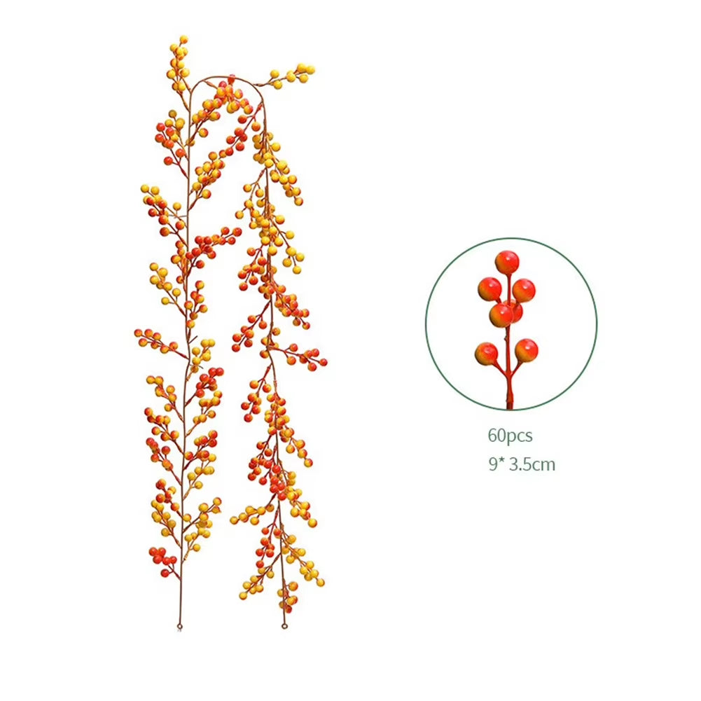 6 ft Artificial Red Berry Garland – image 13