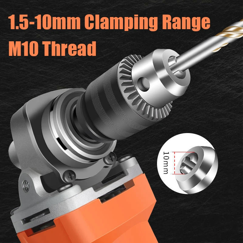 Angle Grinder to Drill Adapter – M10 Chuck Conversion Collet – image 2
