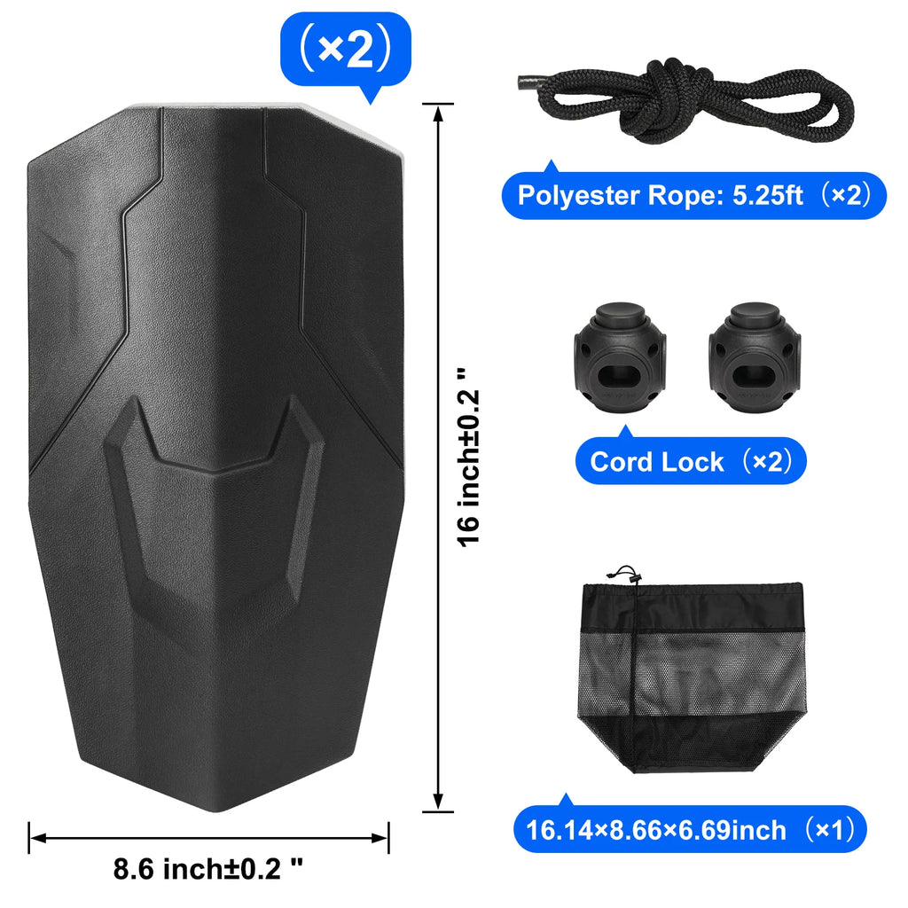 EVA Foam Boat Fenders with Ropes and Storage Bag, 2-Pack – image 8