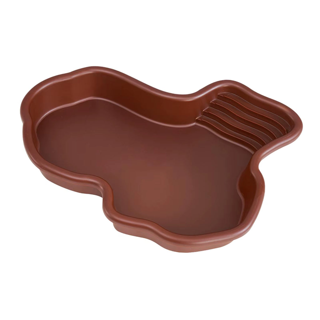 Reptile Bathing Pool with Ramp, Large Turtle and Tortoise Water Dish