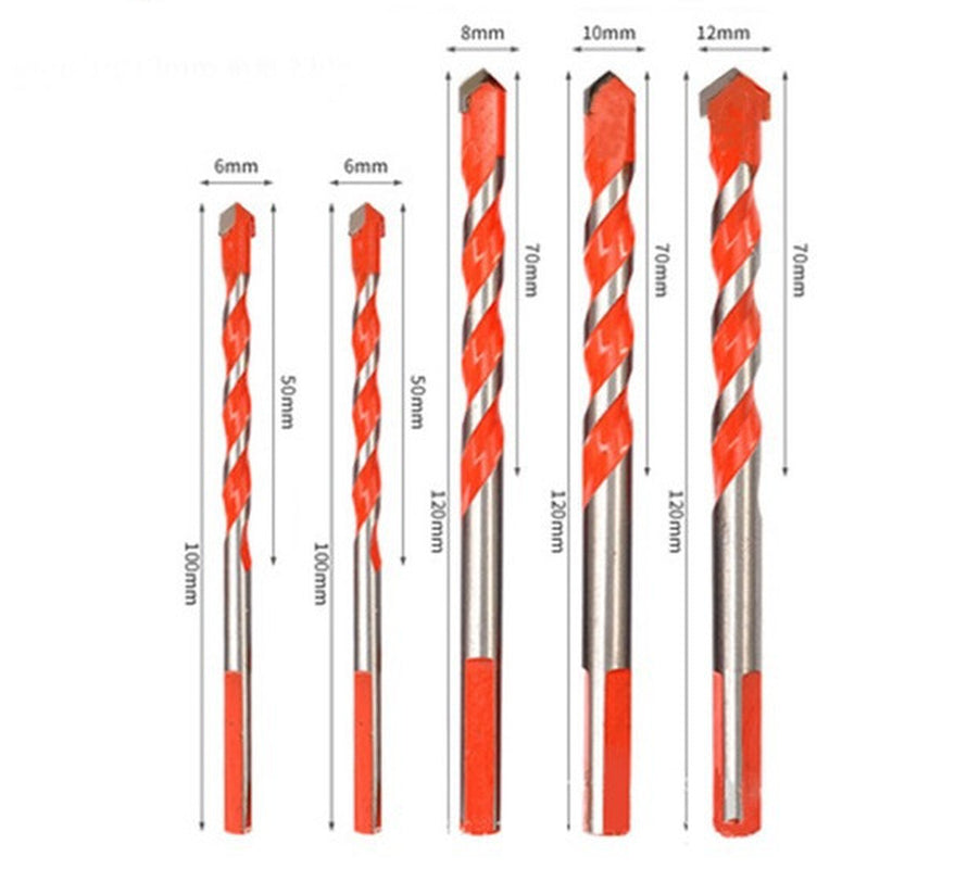 Tile & Glass Drill Bit Set, Carbide Cross Tip – image 3