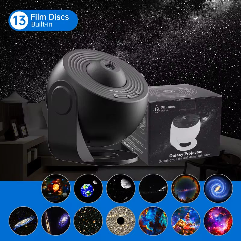 Starry Sky Galaxy Projector - 360 Degree Rotating Planetarium Night Light