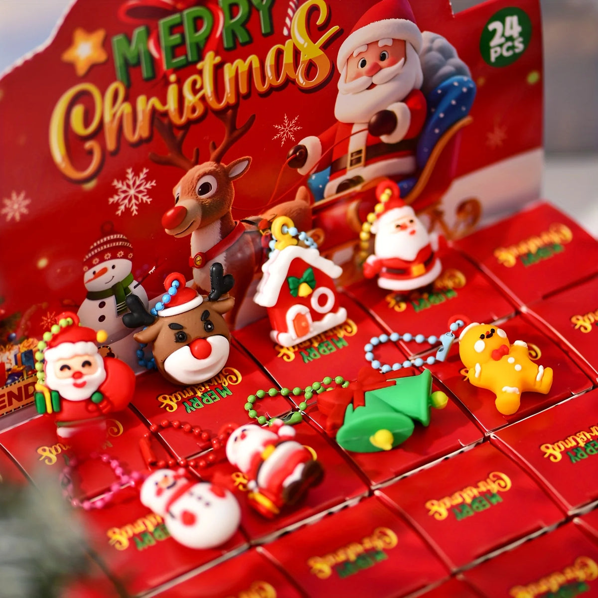 24-Piece Christmas Keychain Party Favor Pack – image 3