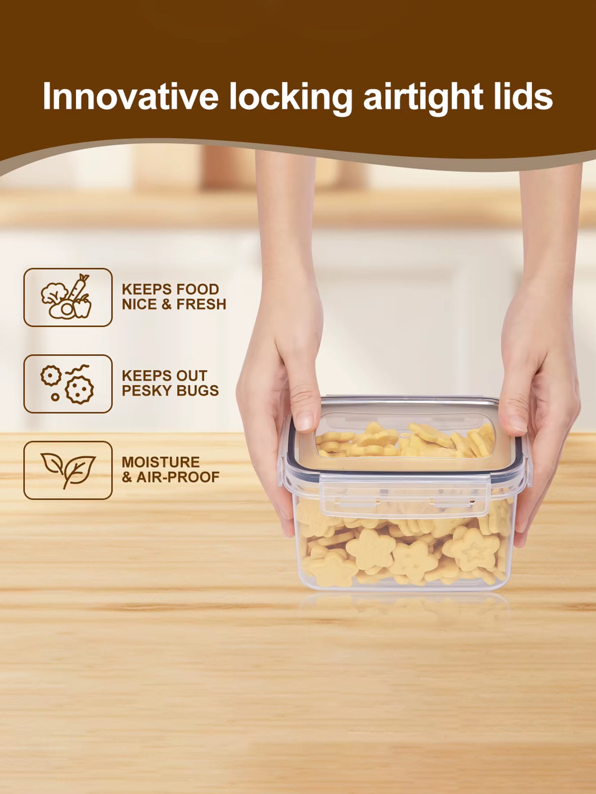 Pantry Storage Containers - 24 Sealed Jars with Lids and Labels – image 5