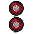 4 Inch Round LED Trailer Tail Lights, 2-Pack Stop Turn Tail