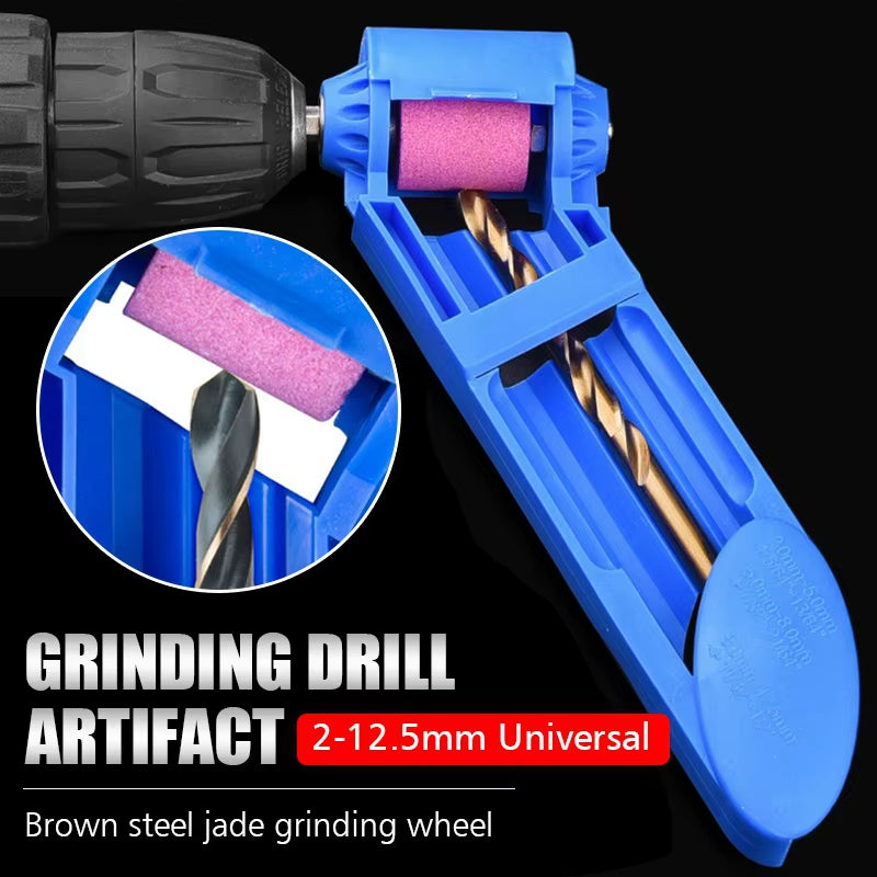 Drill Bit Sharpener - Portable Grinding Wheel Sharpener for 2-12.5Mm Bits