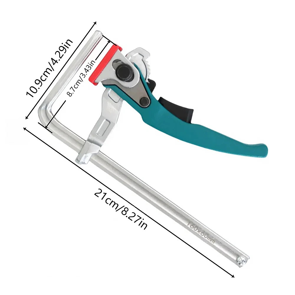 Track Saw Rail Clamps 2-Pack, Quick Ratchet MFT Table Clamps – image 6
