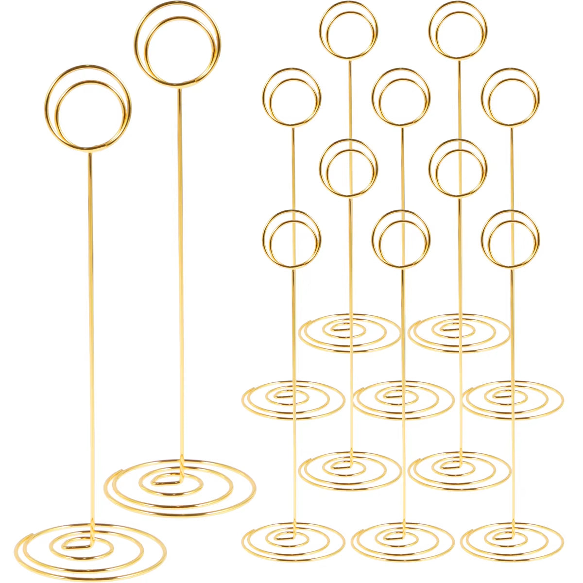 Place Card Holders 36 Pack, Gold Metal Table Number Stands – image 8