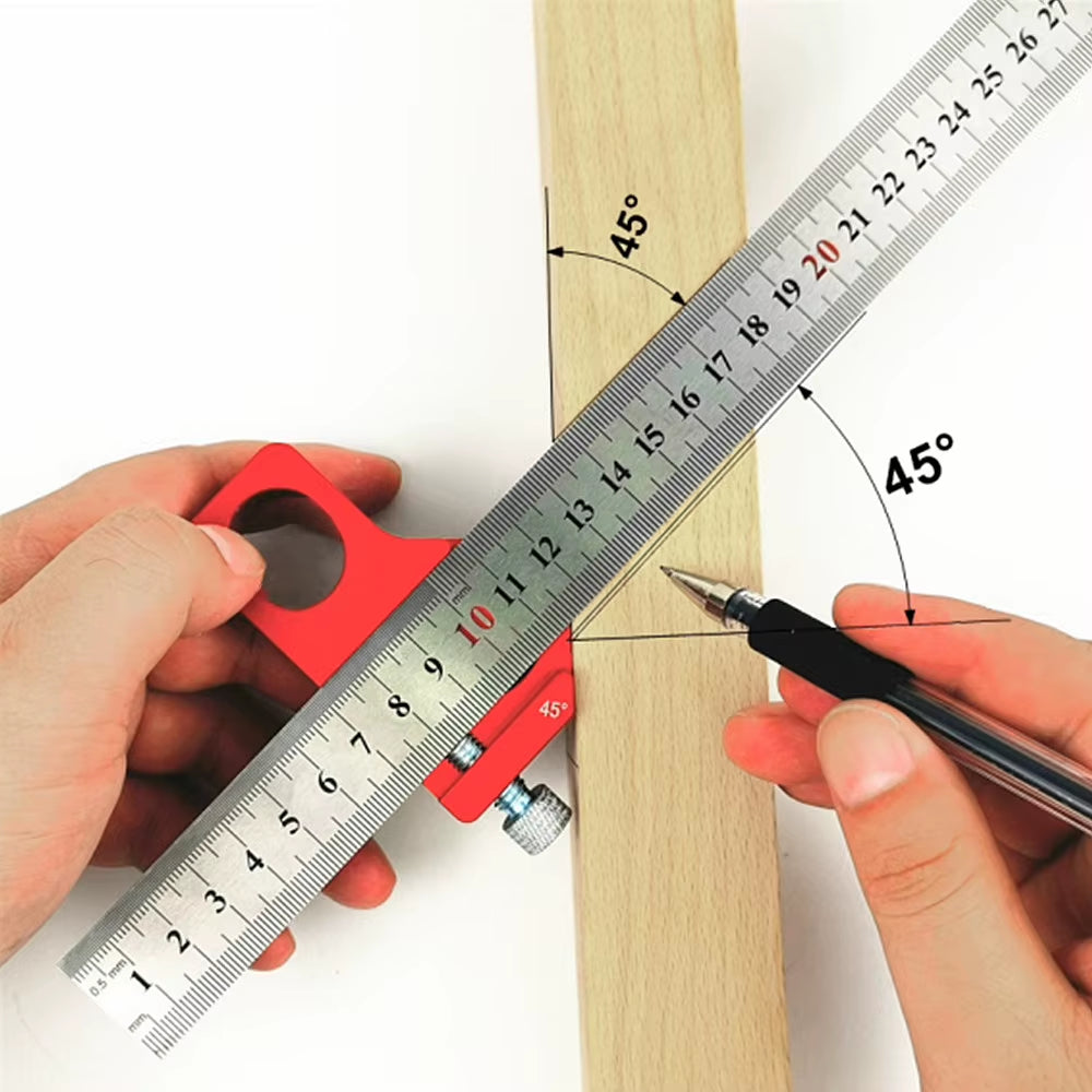 Ruler Positioning Block – 45/60/90 Degree Line Scribe – image 5