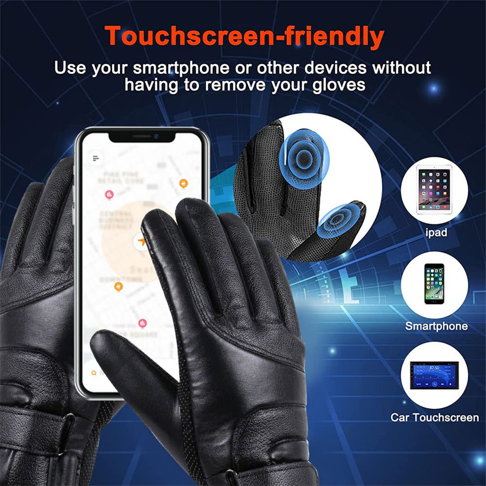 USB Heated Gloves – Touchscreen Windproof Winter Hand Warmers