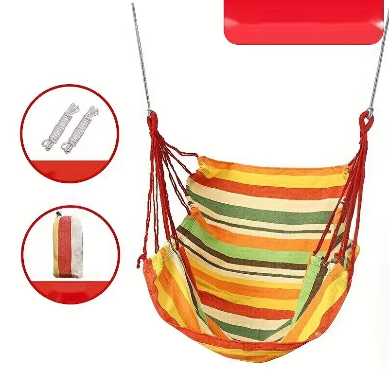 Thick Canvas Camping Hammock - Anti-Rollover – image 7