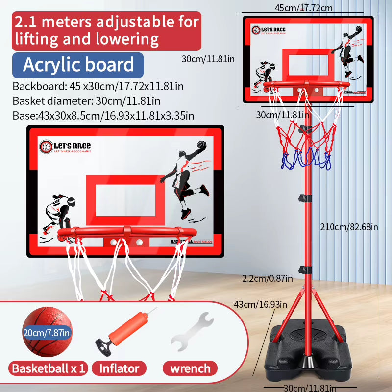 Height Adjustable Mini Basketball Hoop Stand, Indoor and Outdoor – image 9