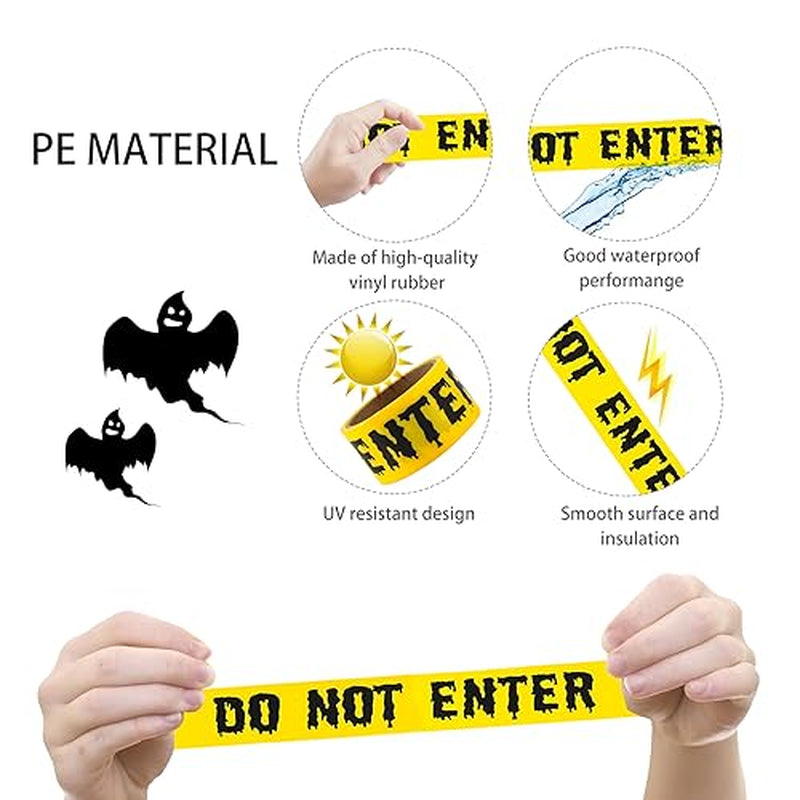 Halloween Caution Tape – 1.9 in x 82 ft Party Decoration Roll – image 2