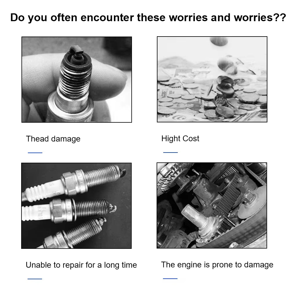 Mechanic Spark Plug Thread Repair Kit M14x1.25 - Auto Rethreader – image 5