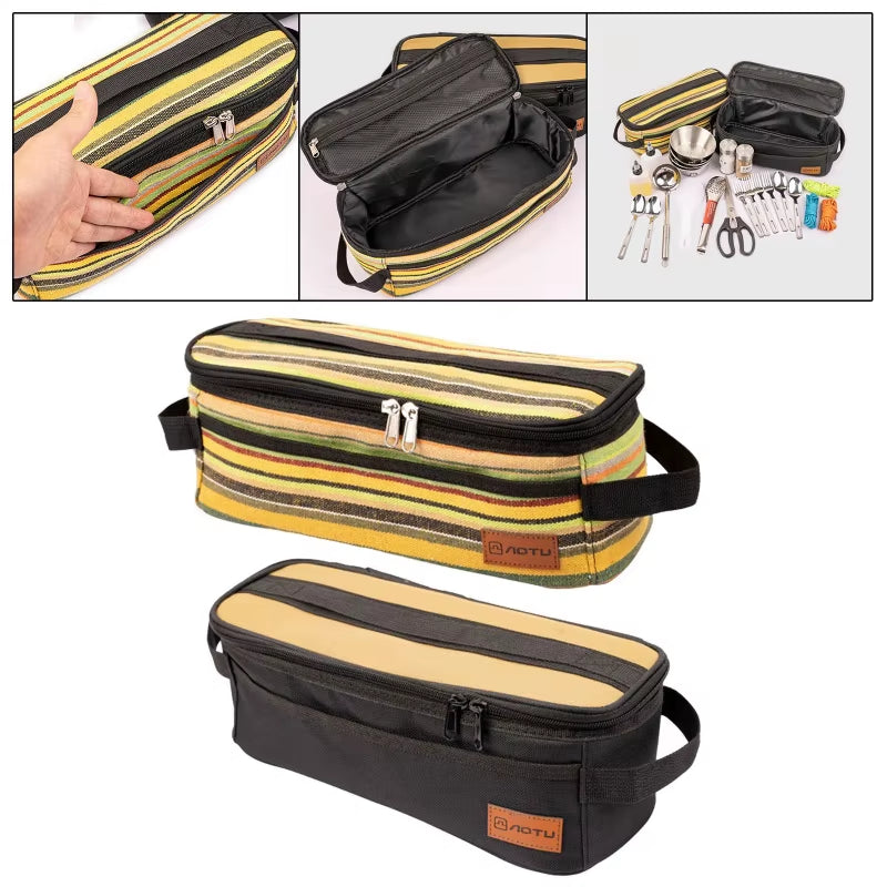Portable Camping Cookware & Cutlery Set with Bag – image 5