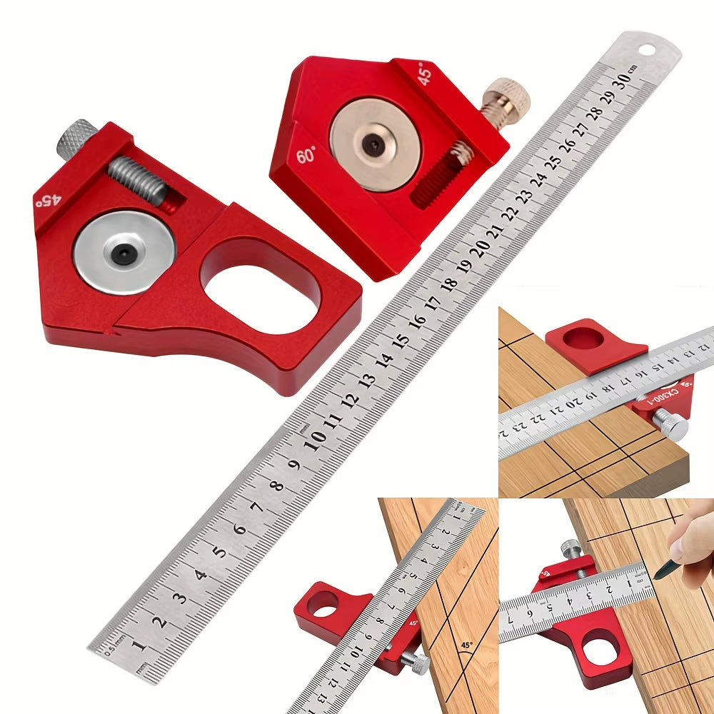 Ruler Positioning Block – 45/60/90 Degree Line Scribe – image 2