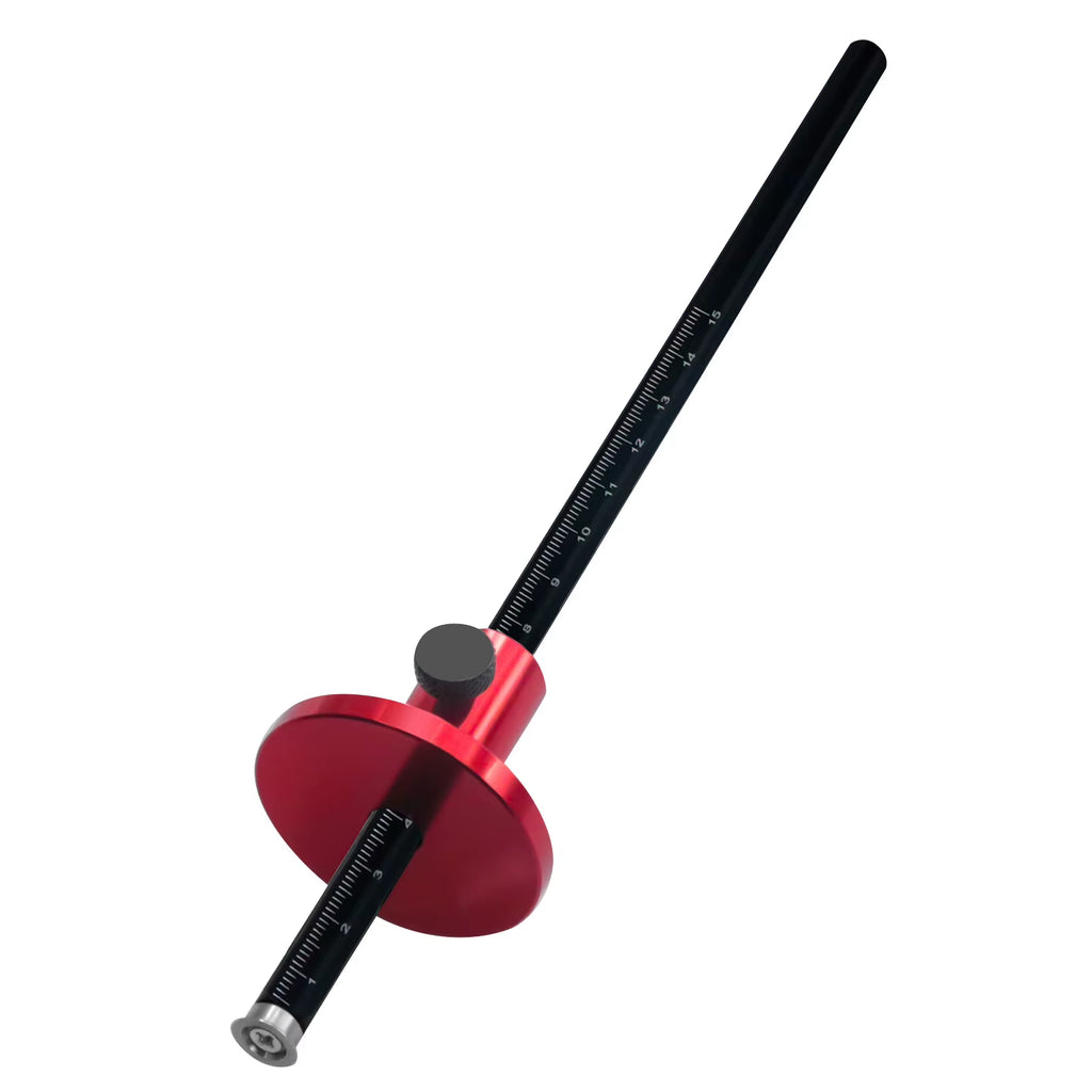 Wheel Marking Gauge - Aluminum Woodworking Scriber with Inch/Metric