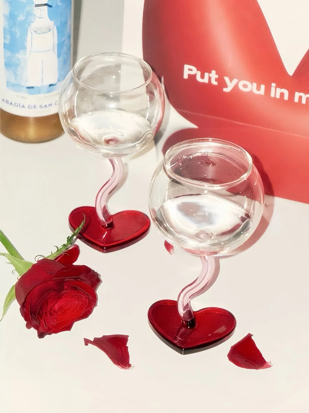 Retro Wavy Goblet Wine Glasses Gift Box, Set of 4 – image 8