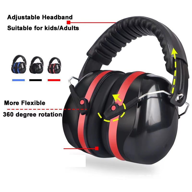 Work Safety Earmuffs, Foldable Noise Reduction Hearing Protection – image 7