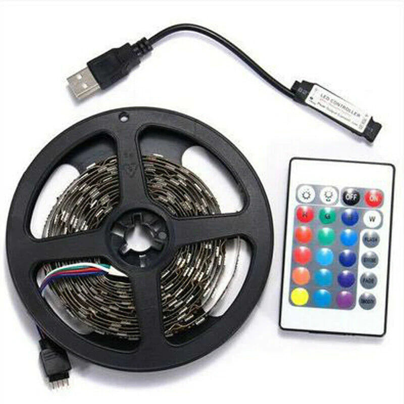 USB LED Strip Lights for TV Backlight, RGB 5050 with Remote – image 10