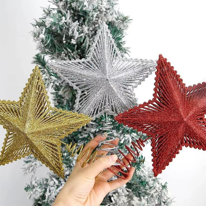 Christmas Tree Topper Star - 25 cm Glitter Star – image 6