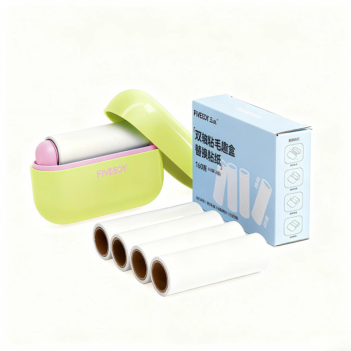 Pet Hair Remover, Reusable Palm-Size Lint Roller with Lid – image 12