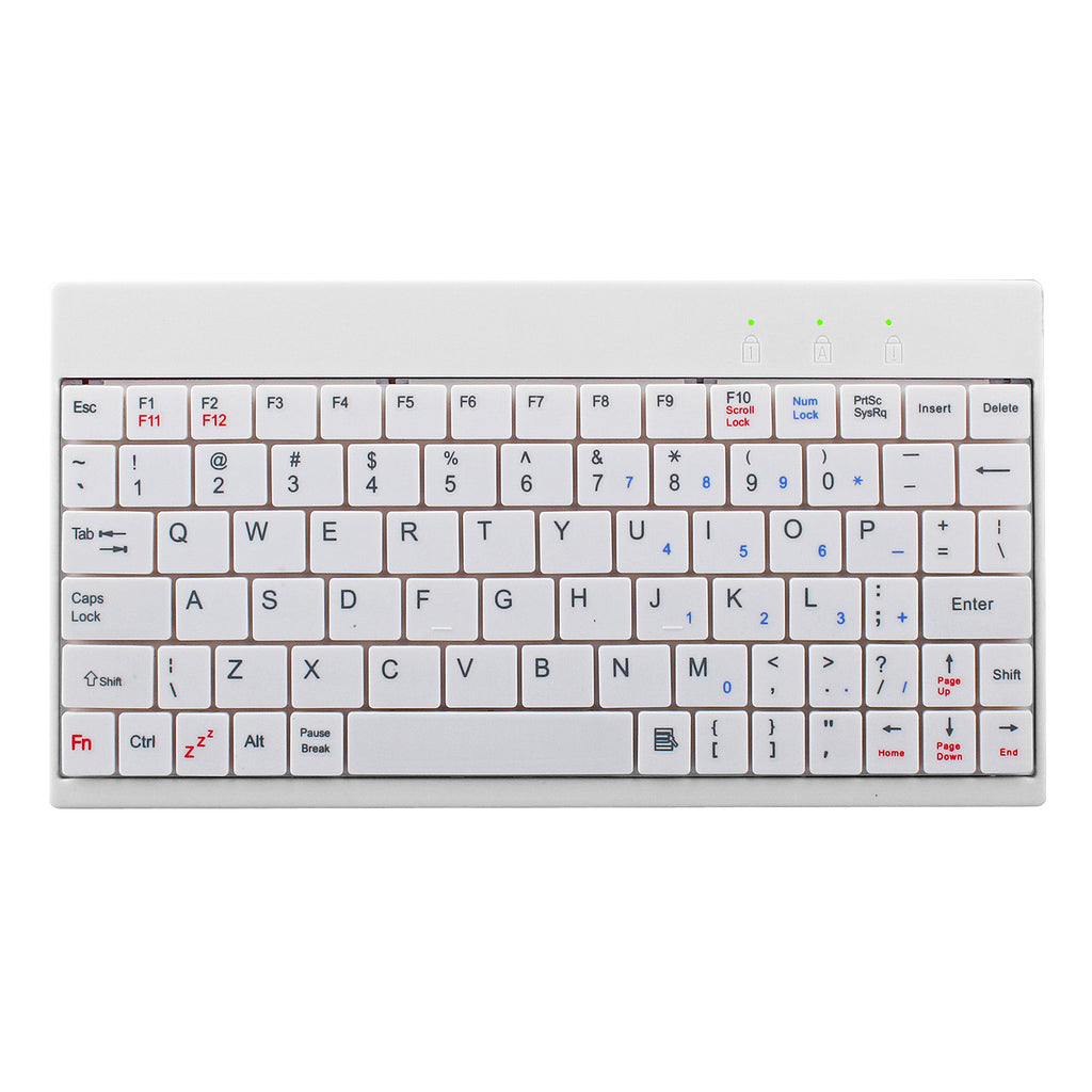 Mini Wired Keyboard 80 Keys with Tablet Stand and Carry Bag