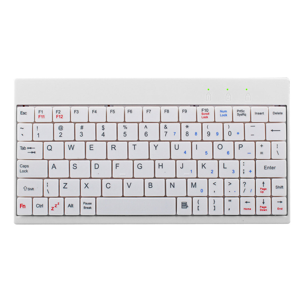 Mini Wired Keyboard 80 Keys with Tablet Stand and Carry Bag