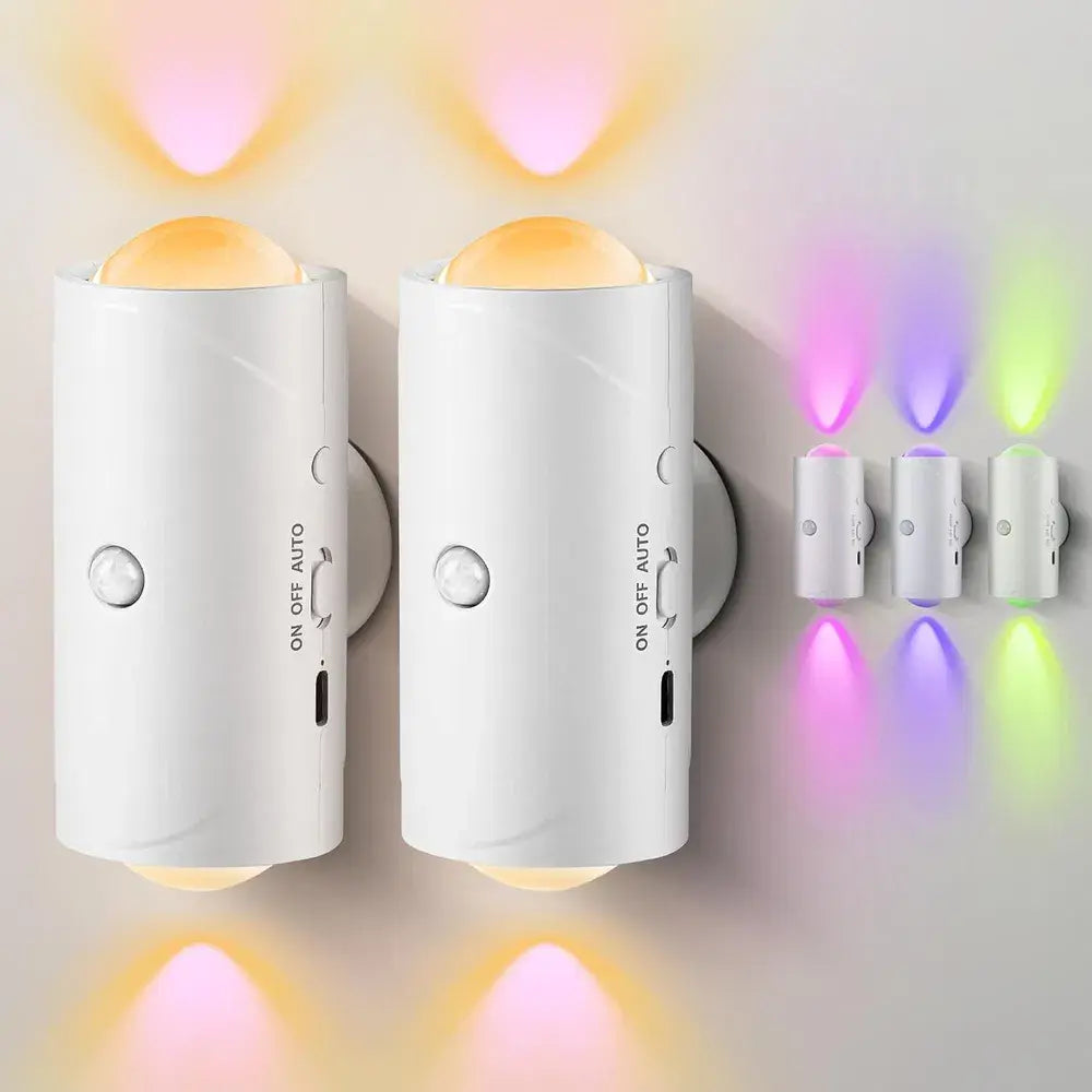 Motion Sensor Night Light, Rechargeable LED Wall Light, 7 Colors – image 6