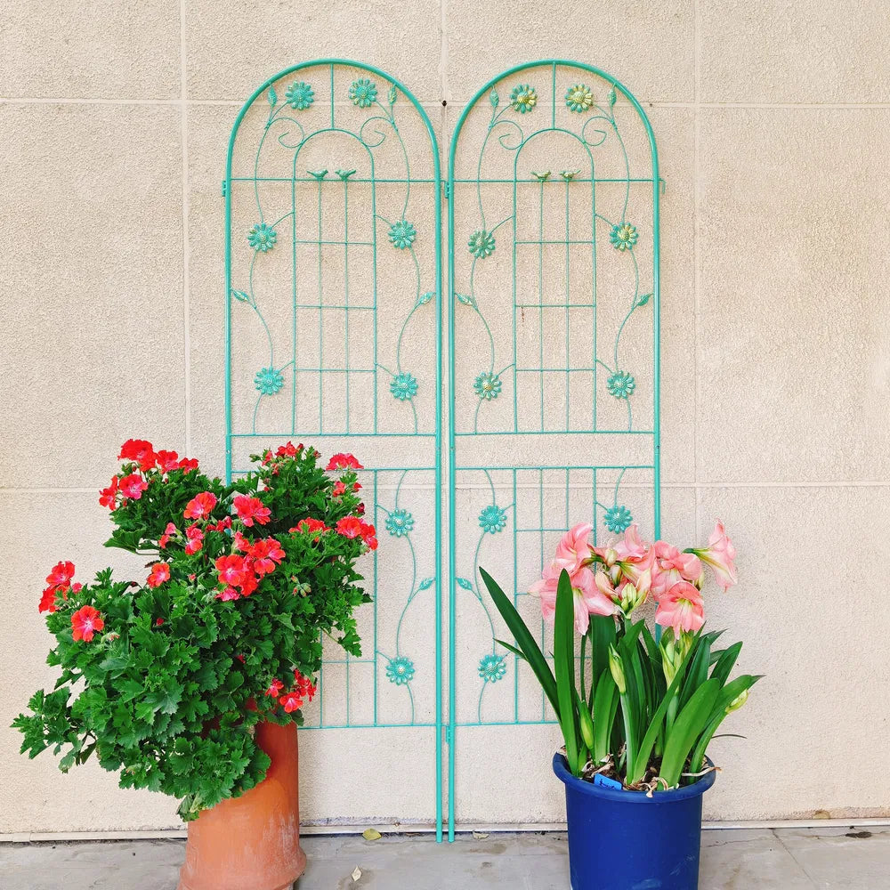 Metal Garden Trellis 2 Pack, 71 x 19.7 in Climbing Plant Support – image 7