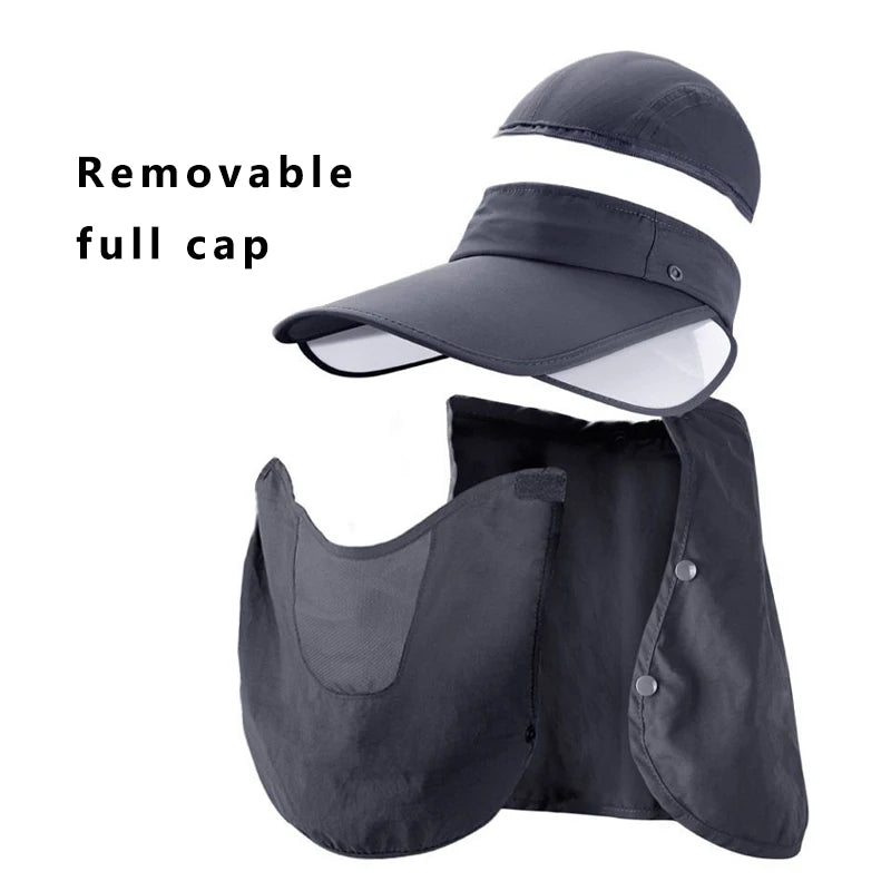 UV Protection Bucket Hat with Neck Flap 3 Pack - Fishing Sun Hat