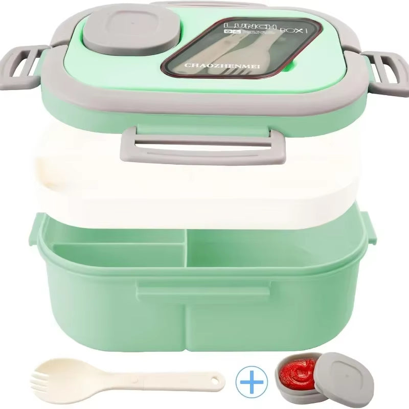 Bento Lunch Box – 40 oz Leakproof 4-Compartment Container – image 4