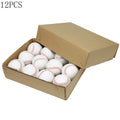9 Inch Practice Baseballs 12 Pack, Hard or Soft Training Balls – image 1