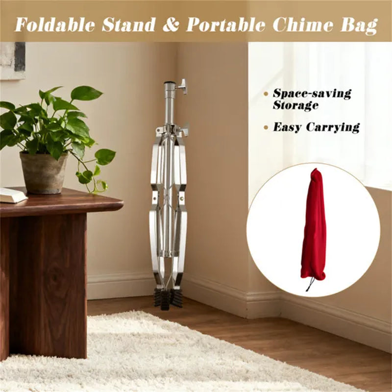 36-Tube Bar Chimes with Adjustable Tripod Stand, Percussion – image 6