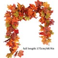 Fall Maple Leaf Garland 5.7ft - Artificial Autumn Vine, Thanksgiving